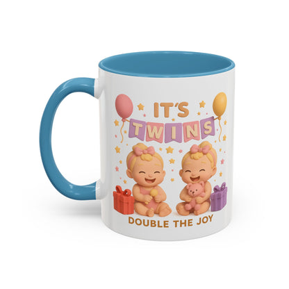 Twins girls - Celebration Coffee Mug - Double the Joy