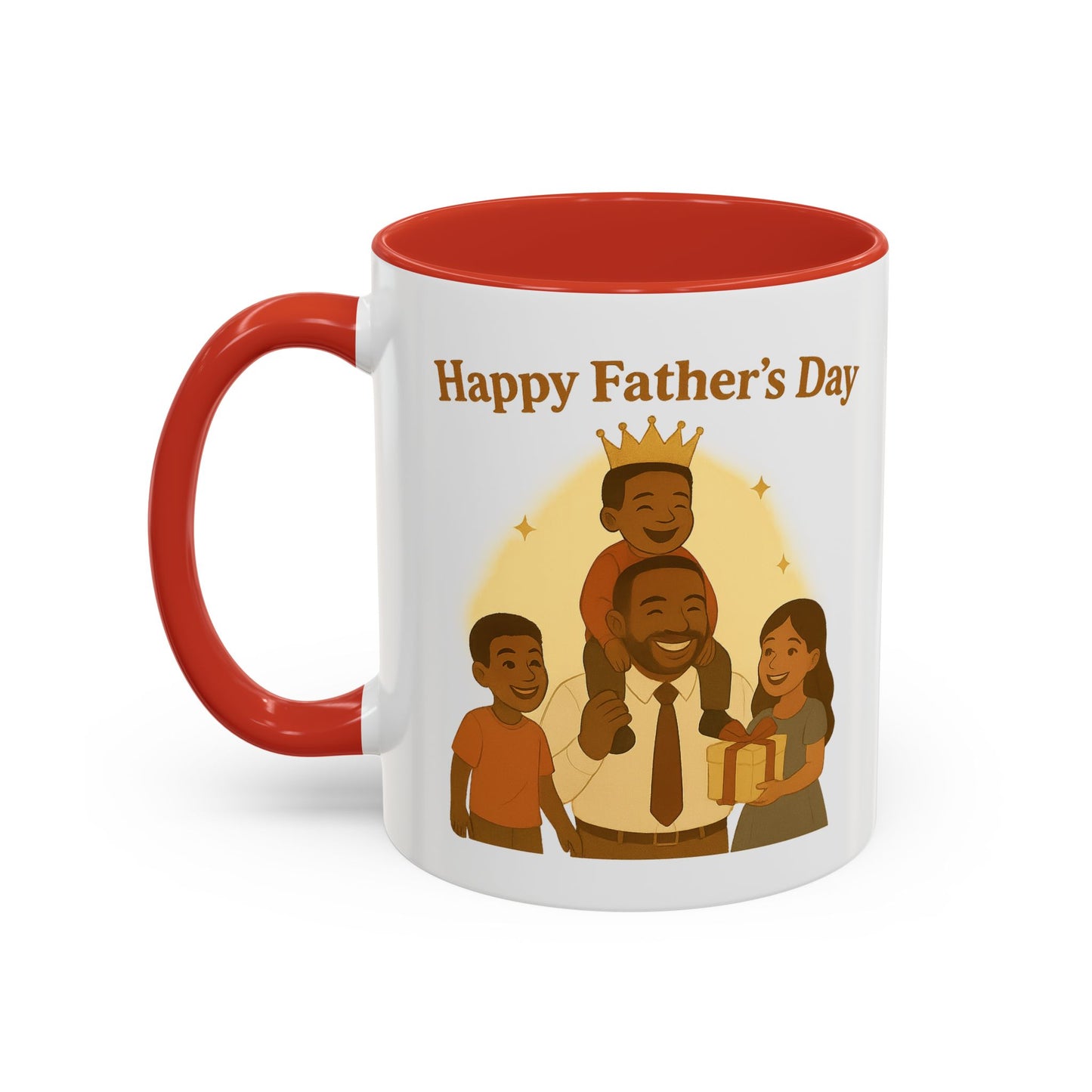 Happy Father's Day Coffee Mug - Celebrate Dad with Joyful Family Design