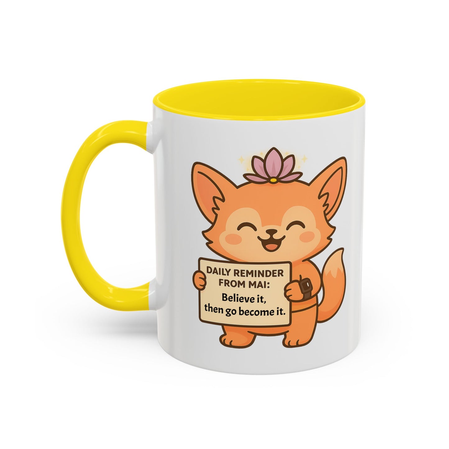 Cute Motivational Coffee Mug, Inspirational Gift, Daily Reminder from Mai Mug, Cat Lover Gift, Coffee Lover's Companion