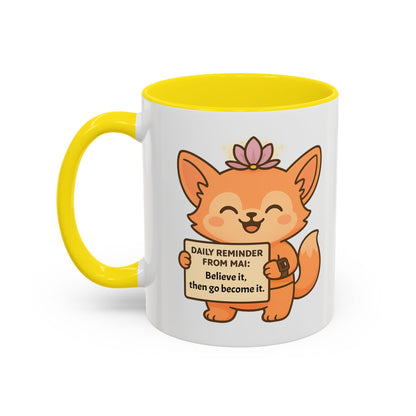 Cute Motivational Coffee Mug, Inspirational Gift, Daily Reminder from Mai Mug, Cat Lover Gift, Coffee Lover's Companion