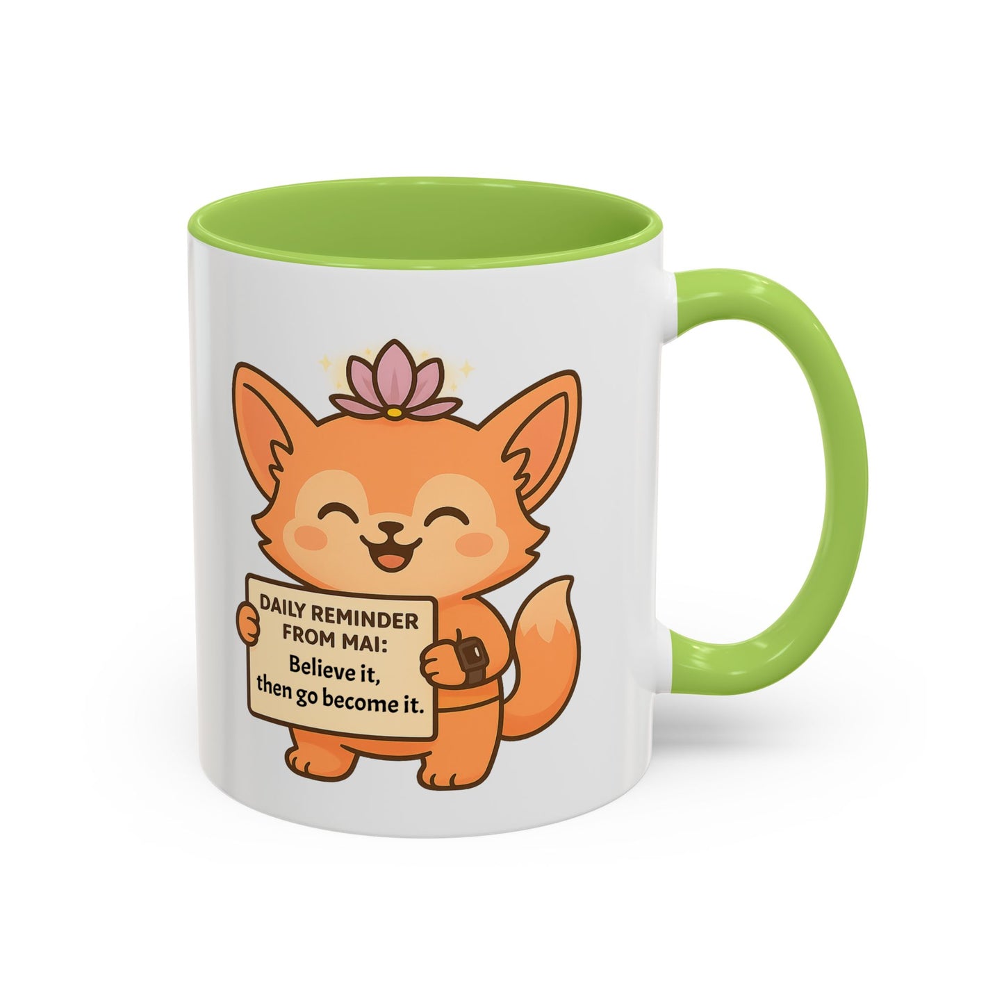 Cute Motivational Coffee Mug, Inspirational Gift, Daily Reminder from Mai Mug, Cat Lover Gift, Coffee Lover's Companion