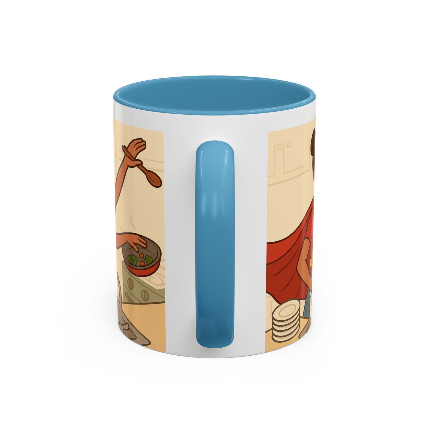 Super mom - Accent Coffee Mug (11, 15oz) - Mother's Day
