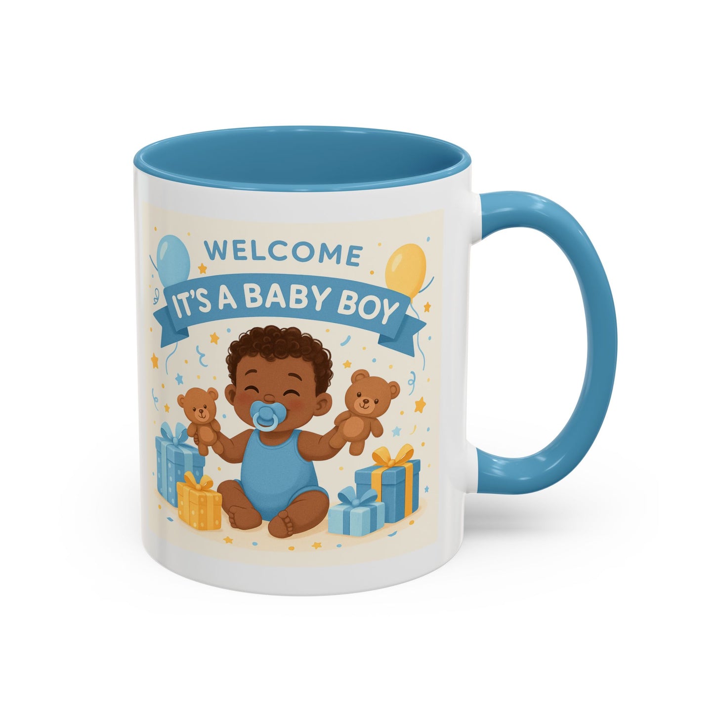 Welcome Baby Boy Coffee Mug - Born to Steal Hearts - Perfect Baby Shower Gift