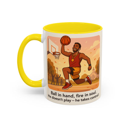 Basketball Motivational Coffee Mug for sport lovers - 11oz & 15oz with Inspirational Quote