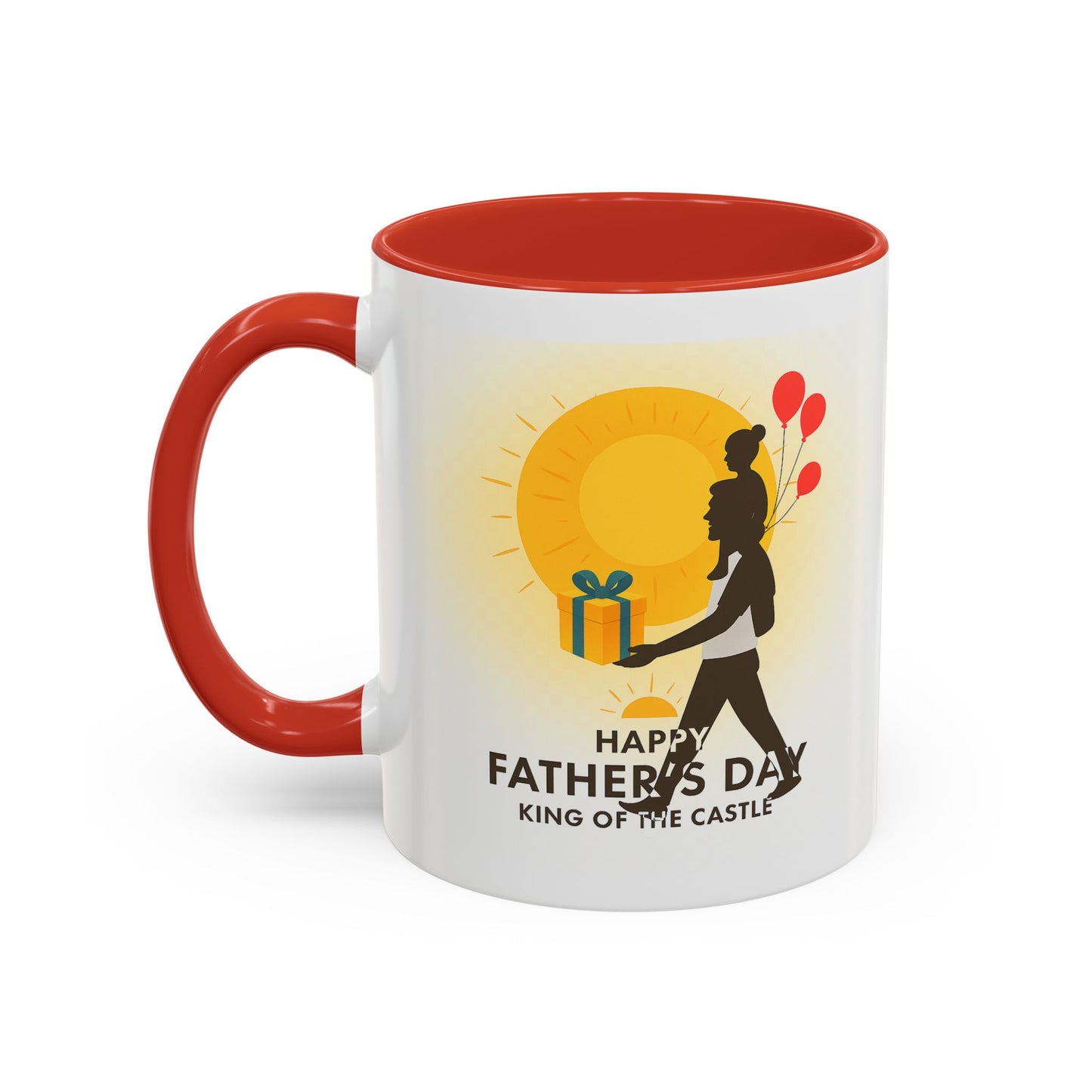 Father's Day Accent Coffee Mug - King of the Castle Design