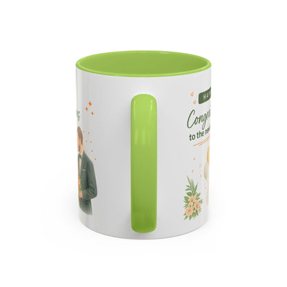 Personalized Wedding Congratulations Mug, Newlywed Gift, Custom Couples Cup, Bridal Shower Favor, Unique Wedding Keepsake