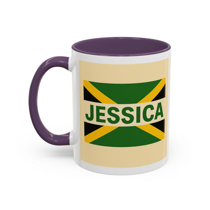 Jamaican Themed Coffee Mug - 'Jessica' with Carnival Queen Vibes