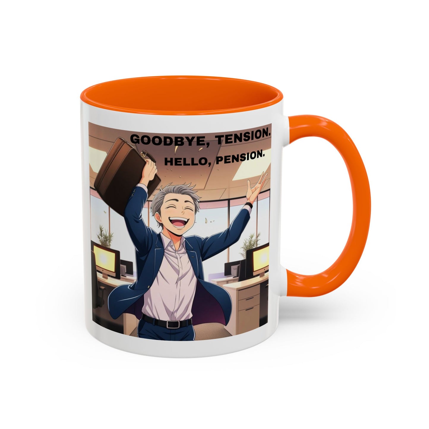 Retirement Celebration Coffee Mug - Goodbye Tension, Hello Pension!