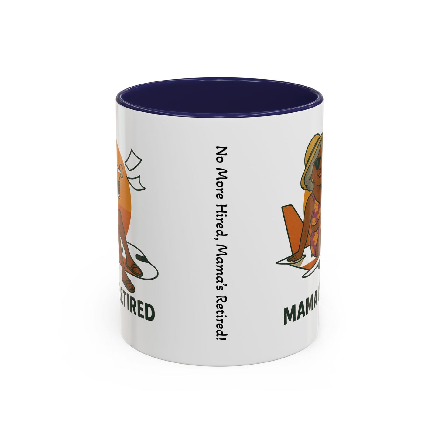 Charming Retired Mama Coffee Mug - Fun Gift for Retirement Celebration