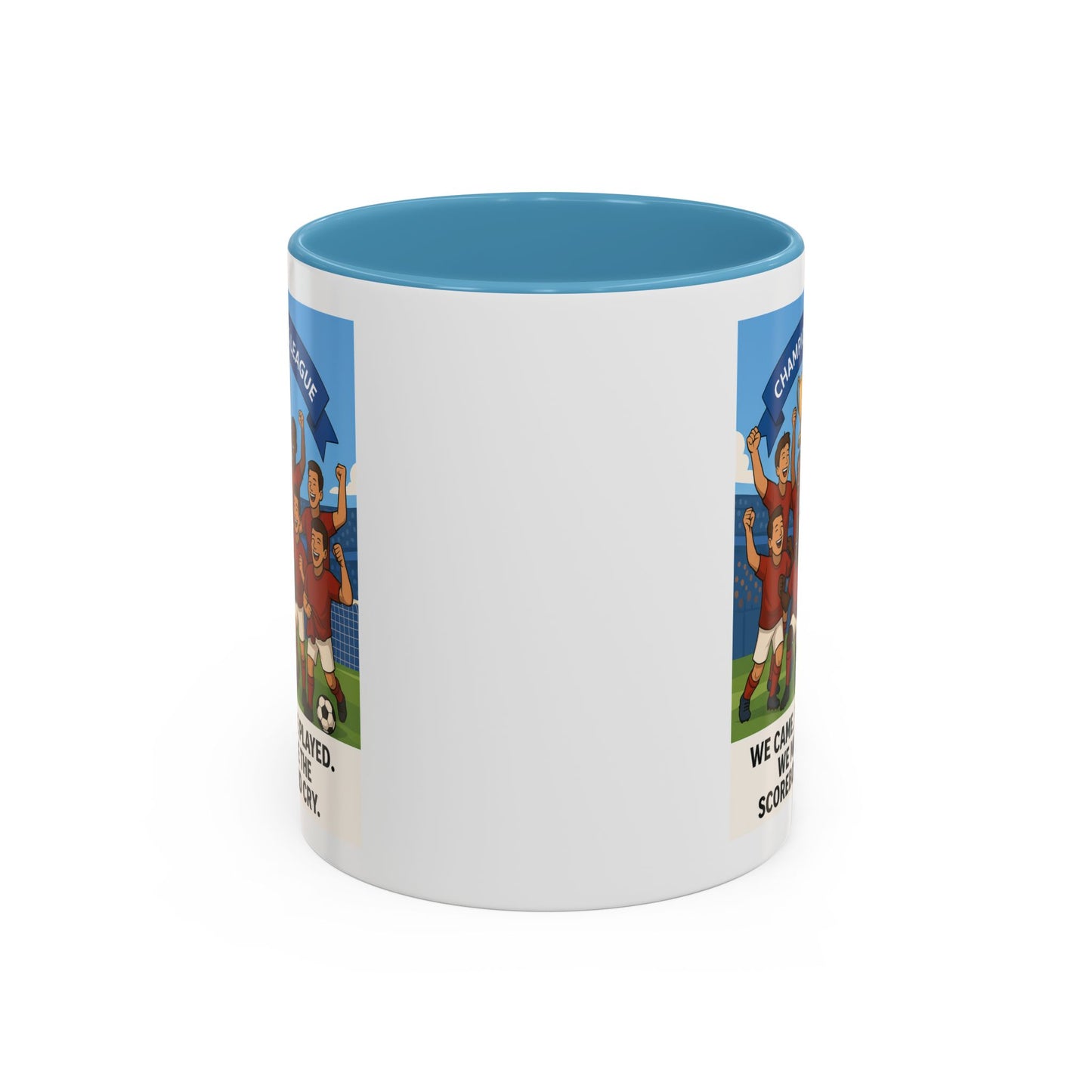 We came, We played, we conquered football Coffee Mug