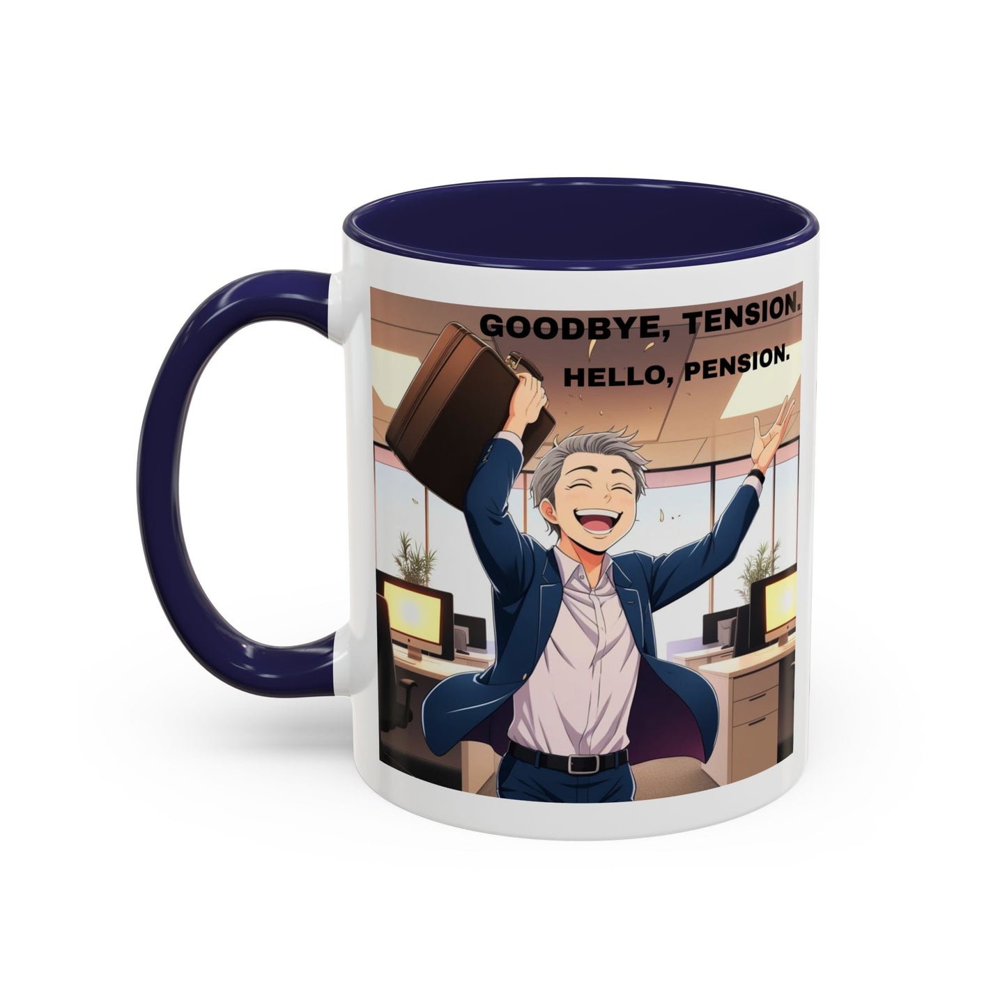 Retirement Celebration Coffee Mug - Goodbye Tension, Hello Pension!