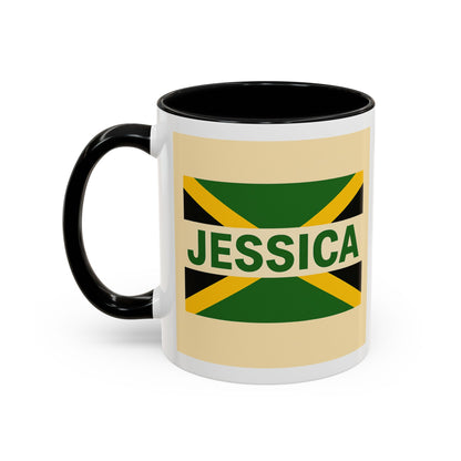 Jamaican Themed Coffee Mug - 'Jessica' with Carnival Queen Vibes