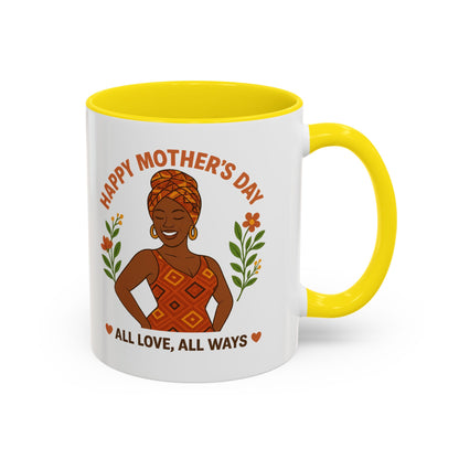 Happy Mother's Day Coffee Mug - Every Queen Deserves Her Day - Afro