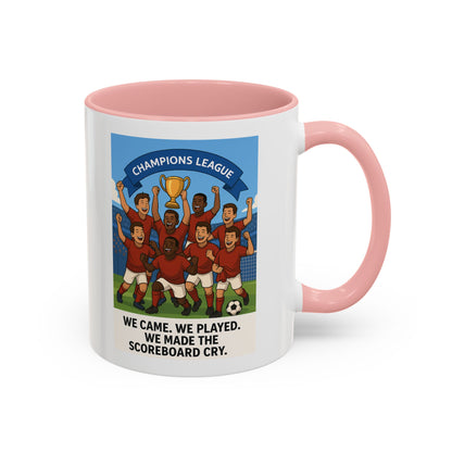 We came, We played, we conquered football Coffee Mug