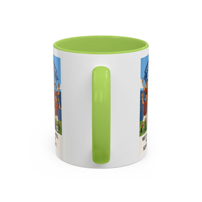 We came, We played, we conquered football Coffee Mug