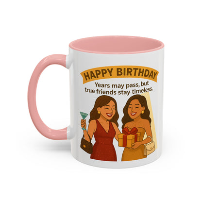 Timeless Birthday Accent Coffee Mug - Perfect Gift for Celebrations