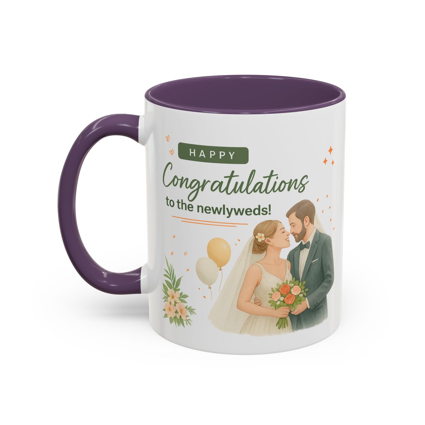 Personalized Wedding Congratulations Mug, Newlywed Gift, Custom Couples Cup, Bridal Shower Favor, Unique Wedding Keepsake