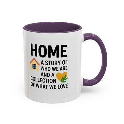 Home Story Accent Coffee Mug | 11 oz & 15 oz | Perfect Gift for New Homeowners