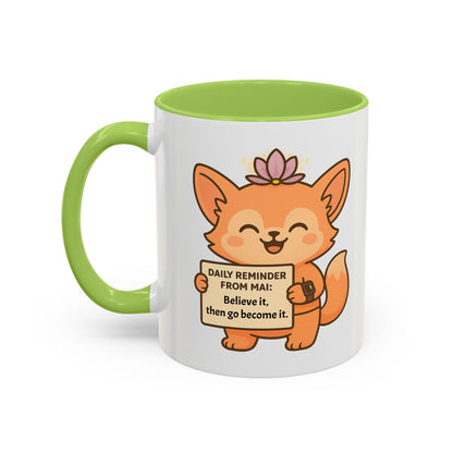 Cute Motivational Coffee Mug, Inspirational Gift, Daily Reminder from Mai Mug, Cat Lover Gift, Coffee Lover's Companion