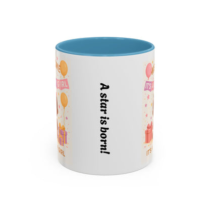 Welcome Baby Girl Coffee Mug | Cute Drinkware, Celebration Mug