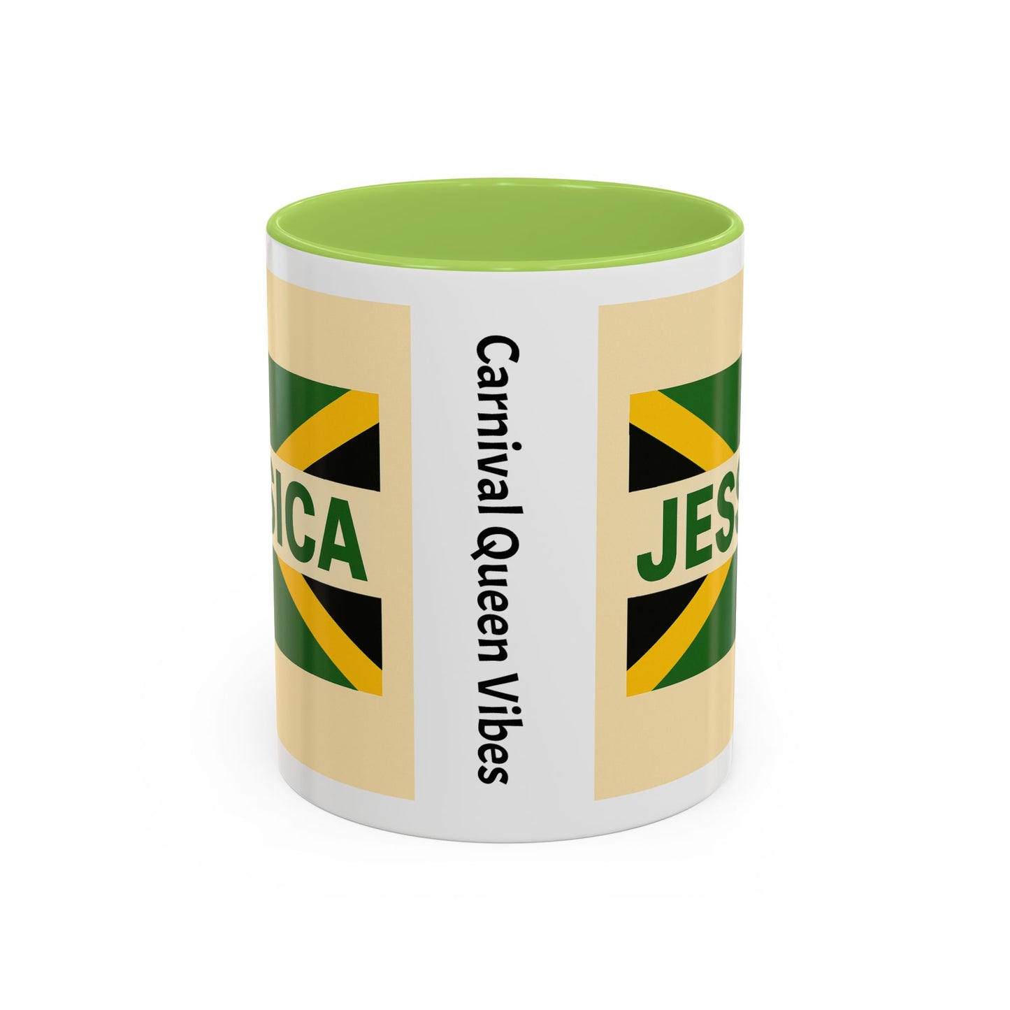 Jamaican Themed Coffee Mug - 'Jessica' with Carnival Queen Vibes