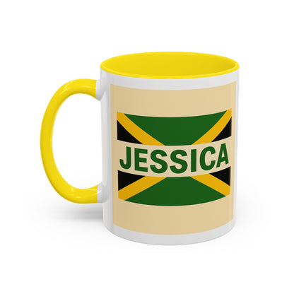 Jamaican Themed Coffee Mug - 'Jessica' with Carnival Queen Vibes