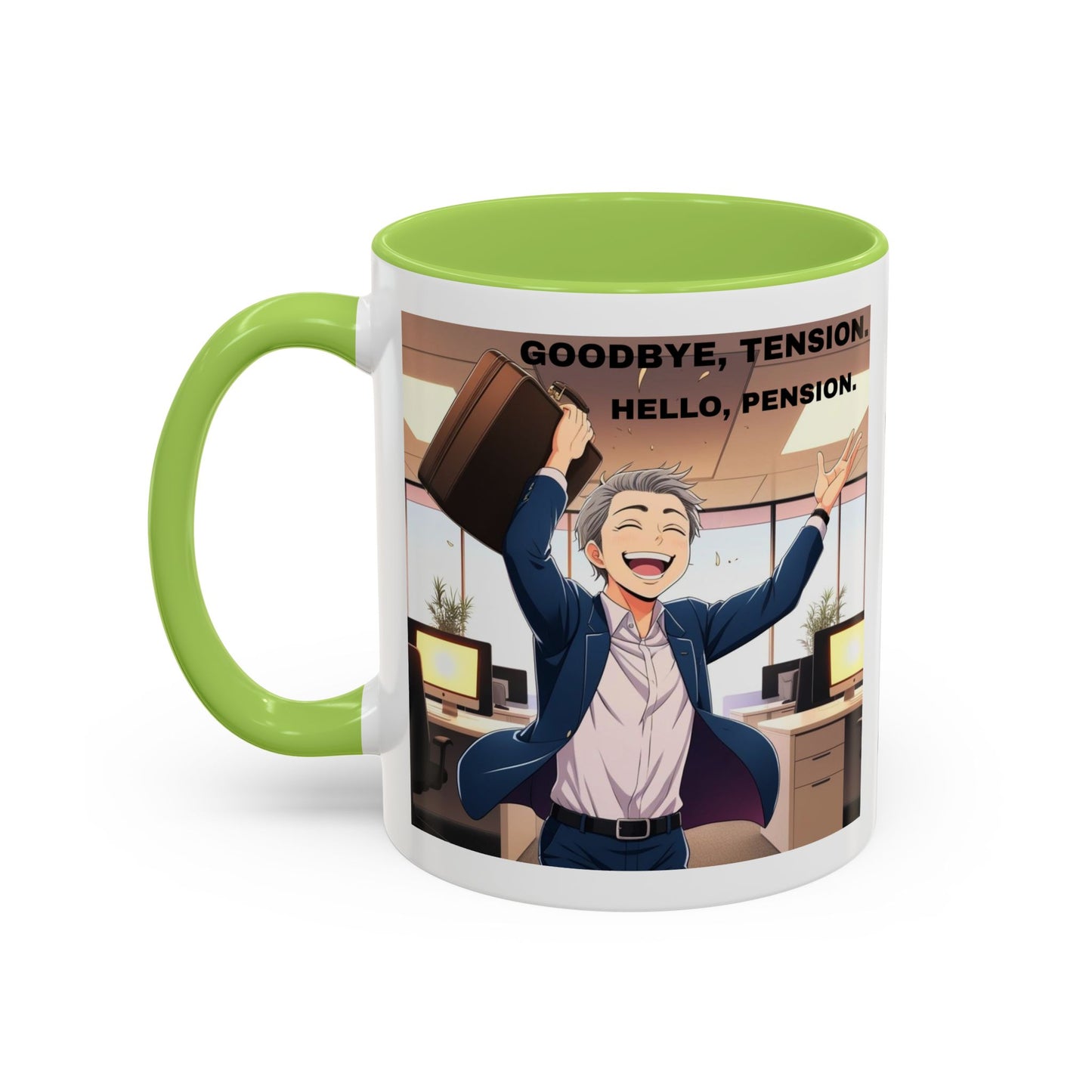 Retirement Celebration Coffee Mug - Goodbye Tension, Hello Pension!