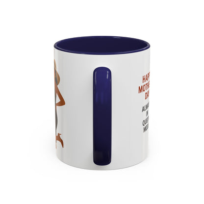 Queen Mode Mother's Day Coffee Mug | Stylish Black Accent Design