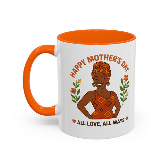 Happy Mother's Day Coffee Mug - Every Queen Deserves Her Day - Afro
