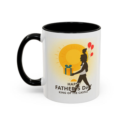 Father's Day Accent Coffee Mug - King of the Castle Design