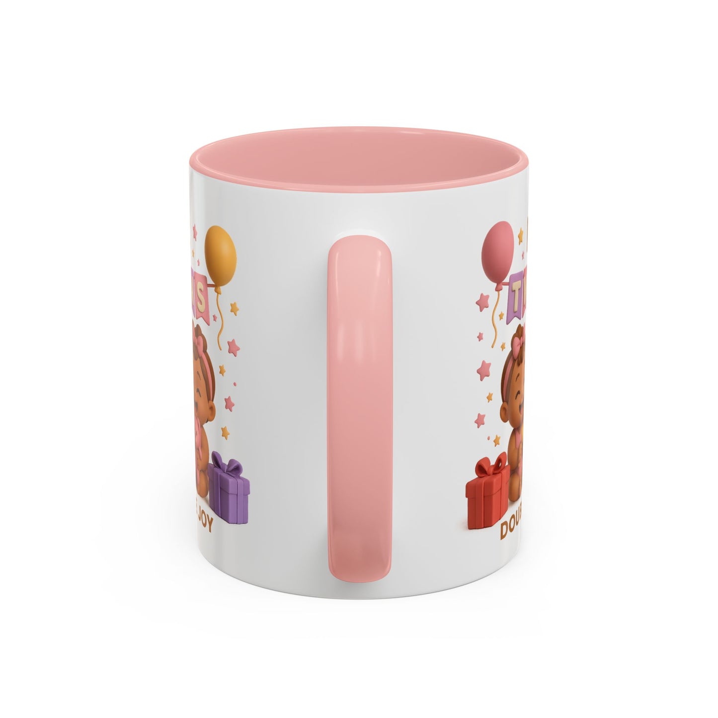 Twins Celebration Coffee Mug – Double the Joy, Gifts for New Parents, Baby Shower Favor, Sibling Gift, Cute Mug for Twins