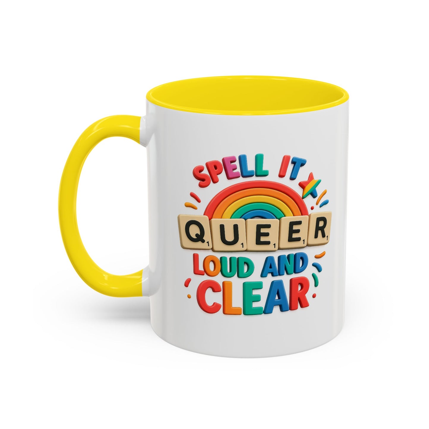 Pride Coffee Mug - Spell It Queer Loud and Clear