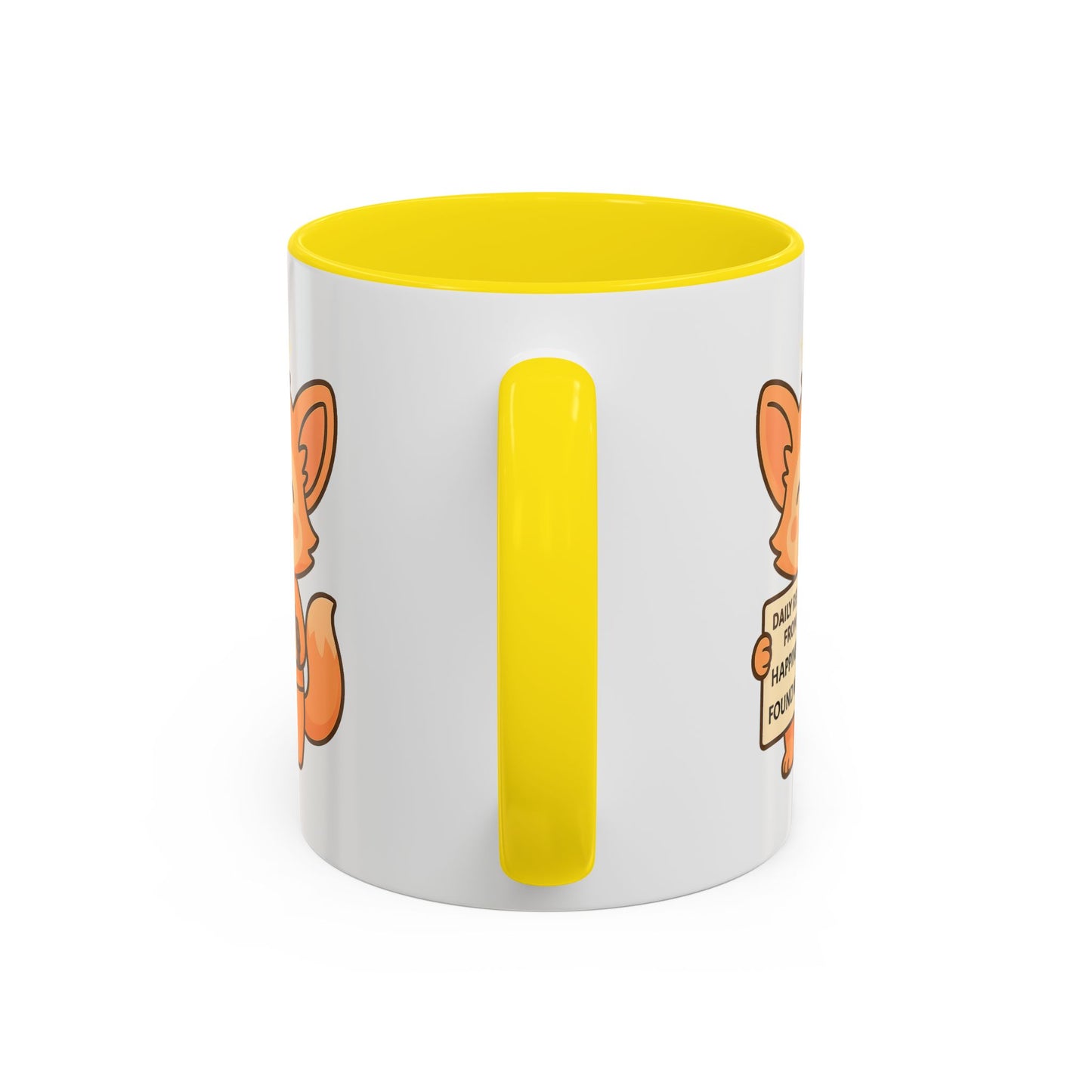 Cute Ms Mai Fox Inspirational Coffee Mug - Happiness is Found Within
