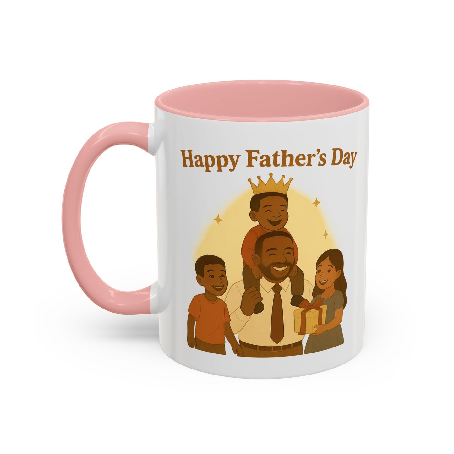 Happy Father's Day Coffee Mug - Celebrate Dad with Joyful Family Design