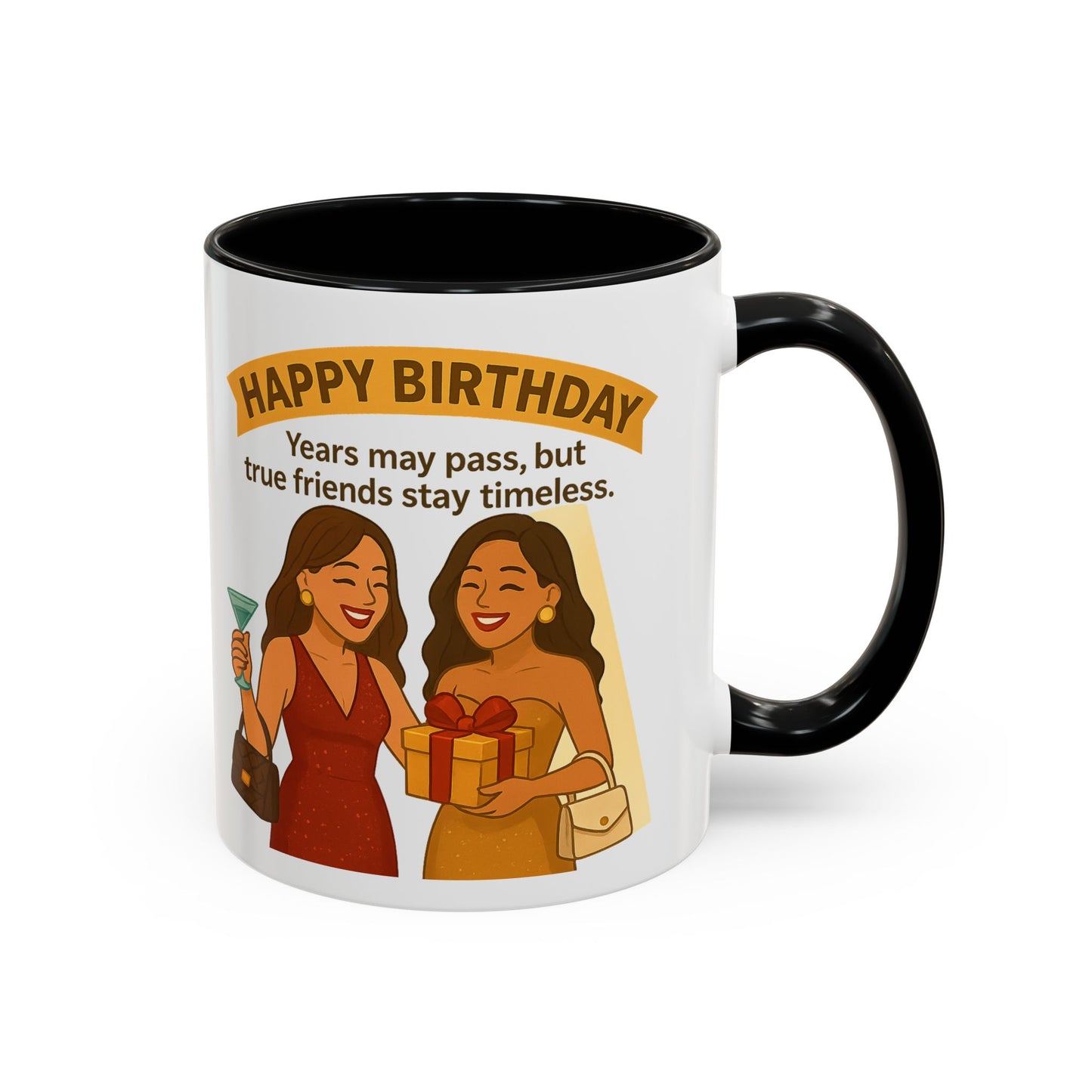 Timeless Birthday Accent Coffee Mug - Perfect Gift for Celebrations
