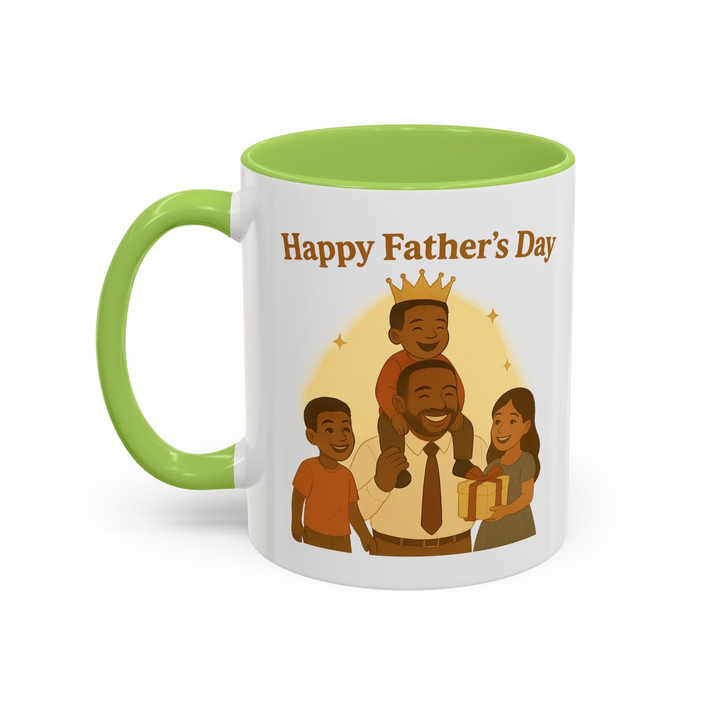 Happy Father's Day Coffee Mug - Celebrate Dad with Joyful Family Design