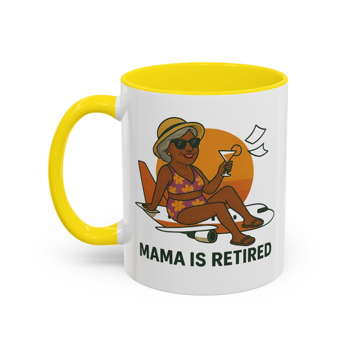 Charming Retired Mama Coffee Mug - Fun Gift for Retirement Celebration