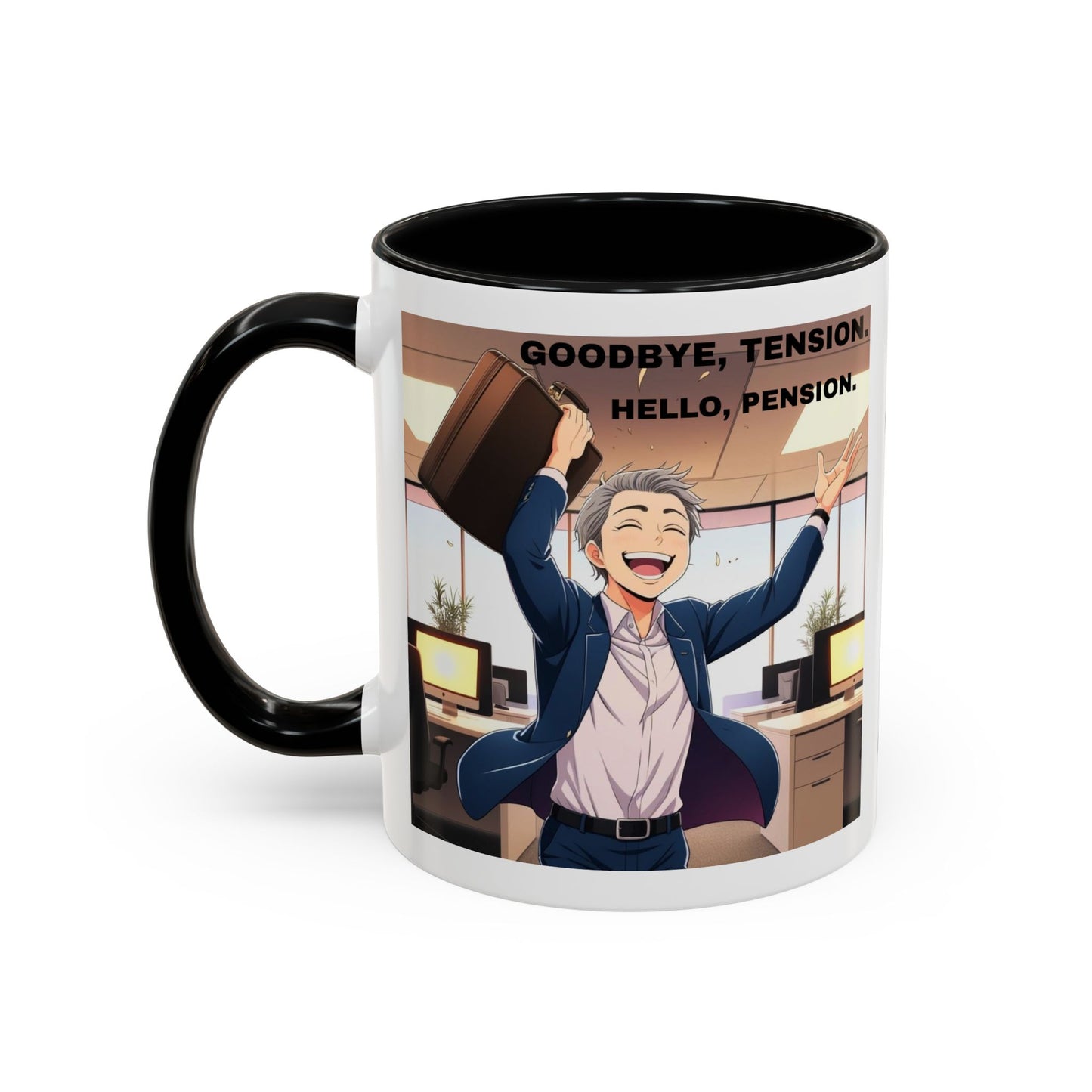 Retirement Celebration Coffee Mug - Goodbye Tension, Hello Pension!