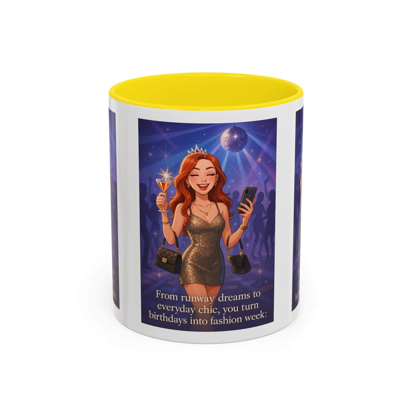 Chic Birthday Celebration Coffee Mug - Turn Birthdays into Fashion Week!