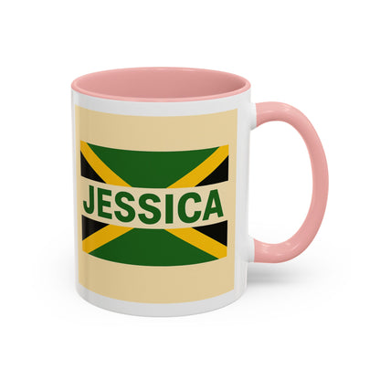 Jamaican Themed Coffee Mug - 'Jessica' with Carnival Queen Vibes