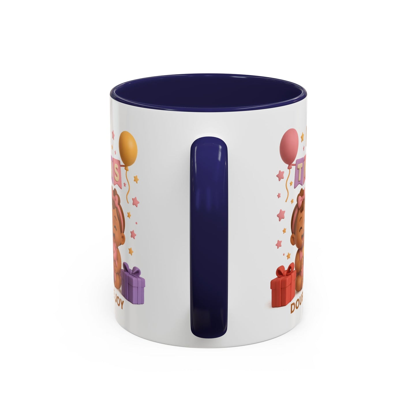 Twins Celebration Coffee Mug – Double the Joy, Gifts for New Parents, Baby Shower Favor, Sibling Gift, Cute Mug for Twins