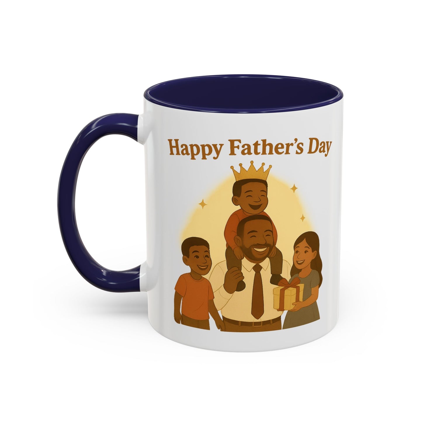Happy Father's Day Coffee Mug - Celebrate Dad with Joyful Family Design