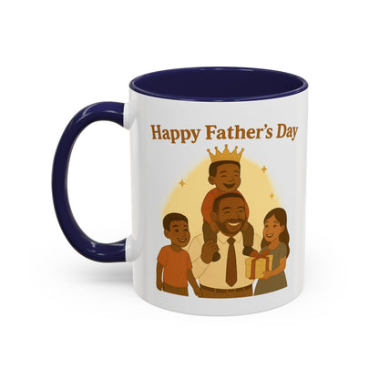 Happy Father's Day Coffee Mug - Celebrate Dad with Joyful Family Design