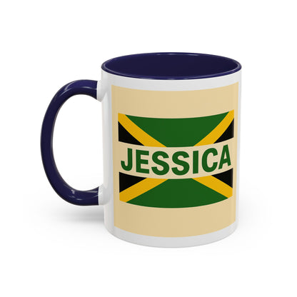 Jamaican Themed Coffee Mug - 'Jessica' with Carnival Queen Vibes