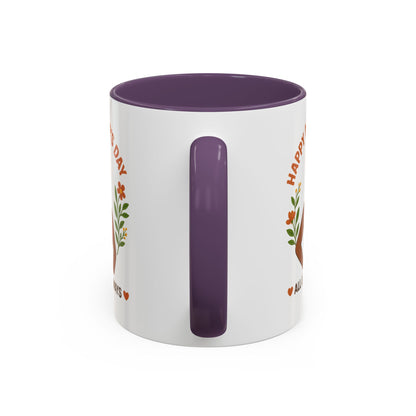 Happy Mother's Day Coffee Mug - Every Queen Deserves Her Day - Afro