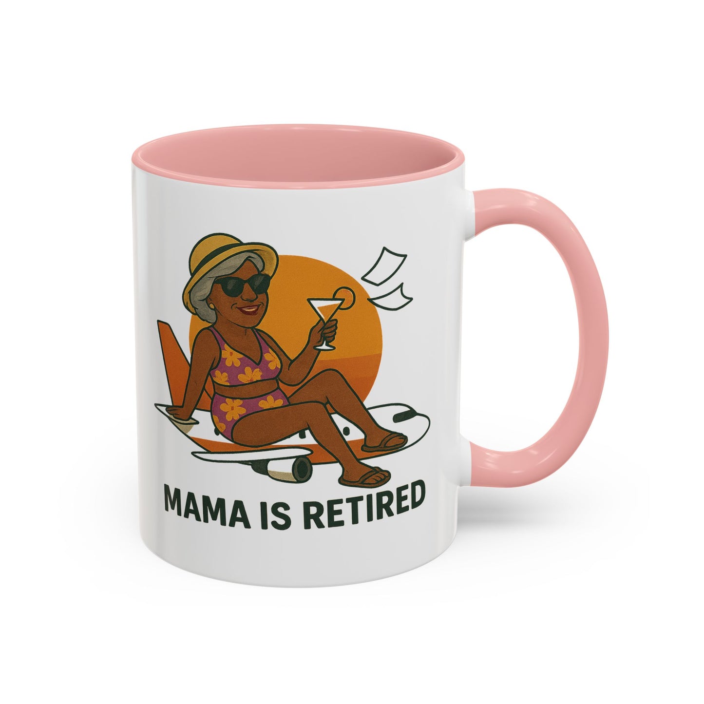 Charming Retired Mama Coffee Mug - Fun Gift for Retirement Celebration