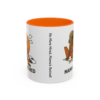 Charming Retired Mama Coffee Mug - Fun Gift for Retirement Celebration