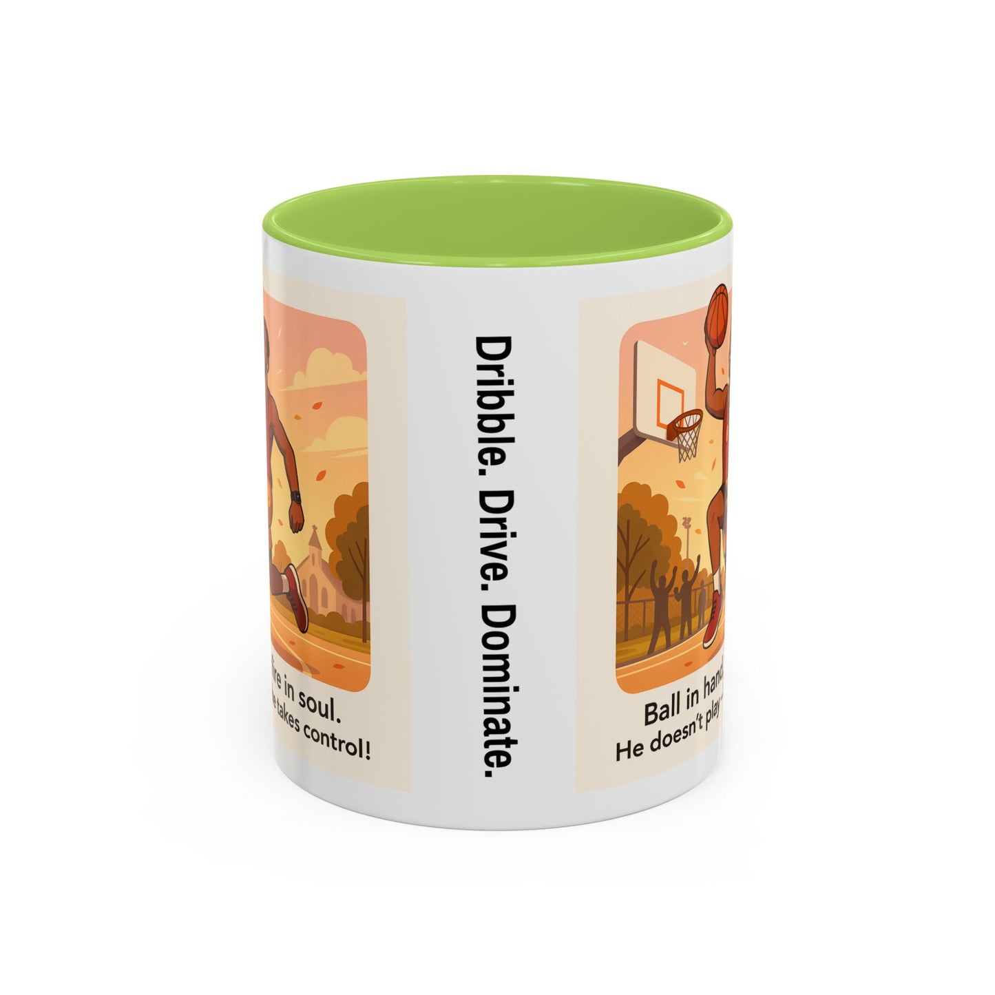 Dynamic Basketball Coffee Mug - Motivational Sports