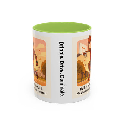 Dynamic Basketball Coffee Mug - Motivational Sports
