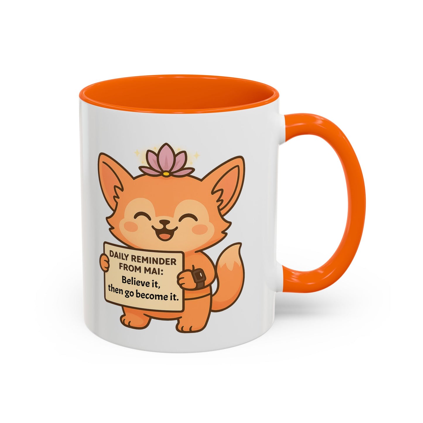 Cute Motivational Coffee Mug, Inspirational Gift, Daily Reminder from Mai Mug, Cat Lover Gift, Coffee Lover's Companion